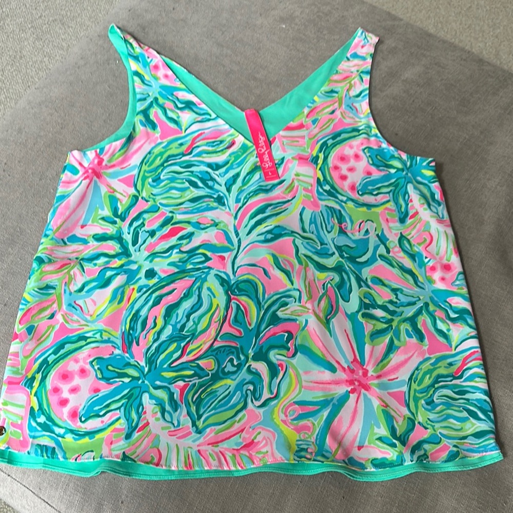 Lilly Pulitzer Florin Sleeveless V-Neck reversible